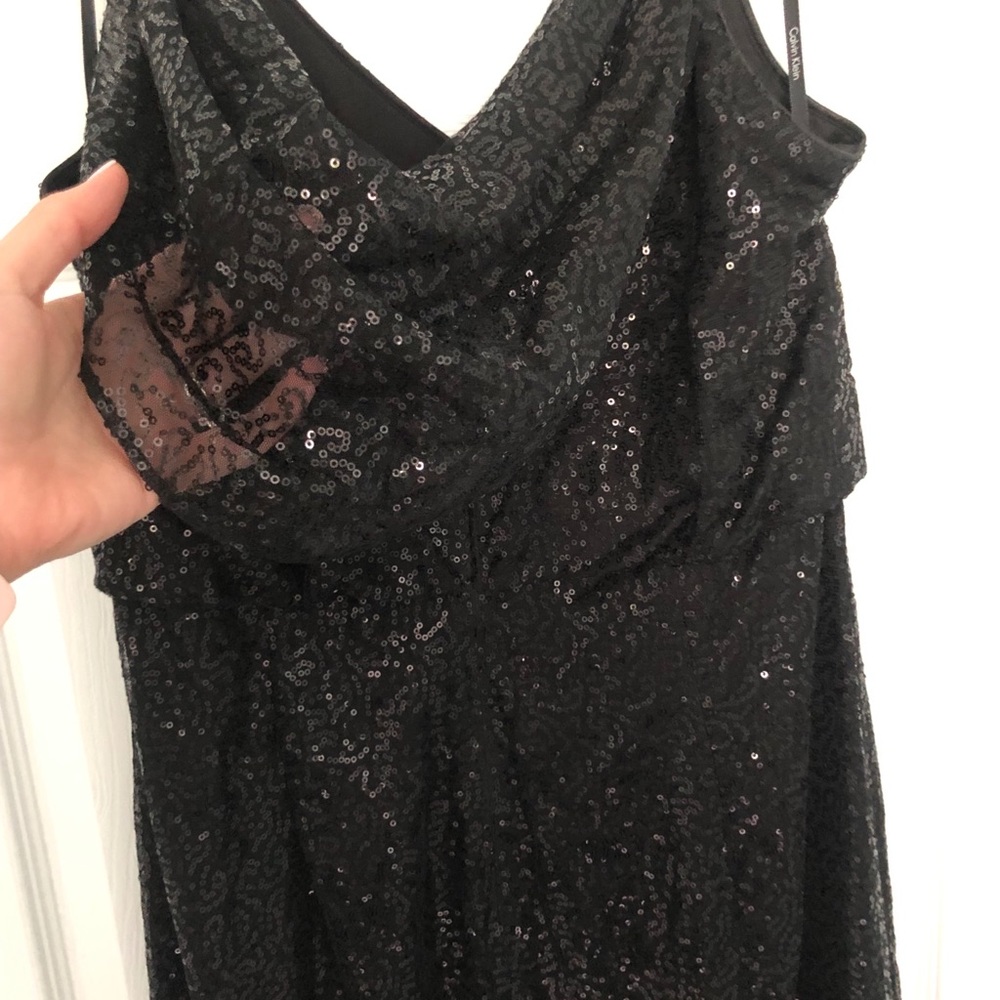 Black Sequin Gown - image 4
